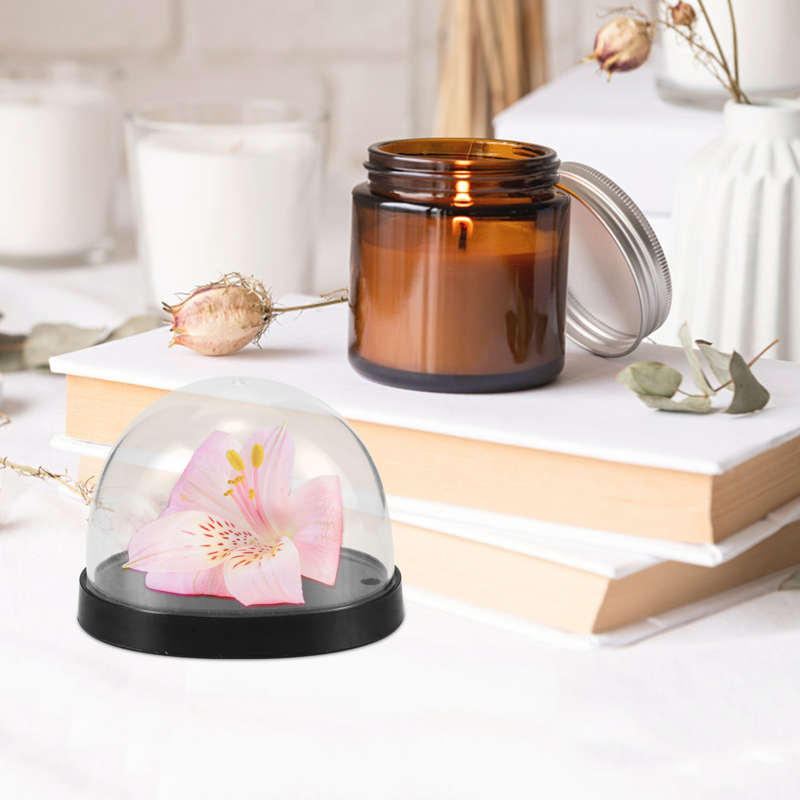 5Sets Glass Cloche Dome High T - Plastic Dome Clear 리뷰 및 가격