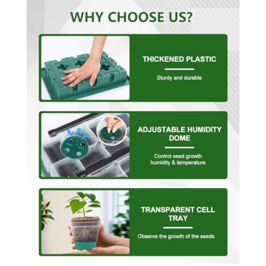 Seed Starter Kit with Grow Lig - Humidity Dome Kit 리뷰 및 가격