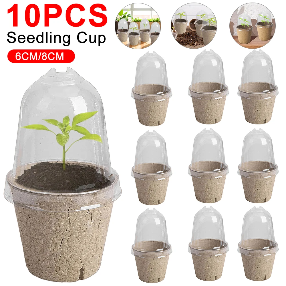 10pcs Garden Round Peat Pots P - Peat Pellet Tray 리뷰 및 가격