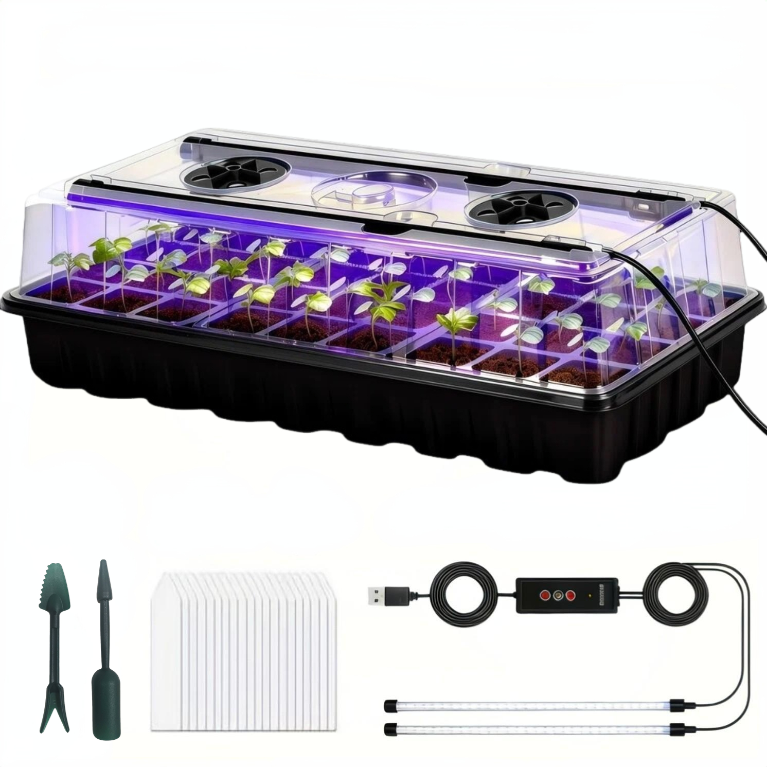 36-Cell Seed Starter Tray w/ G - Humidity Dome Kit 리뷰 및 가격