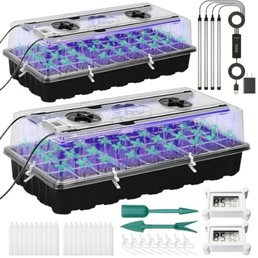 Seed Starter Tray with Grow Li - Humidity Dome Kit 리뷰 및 가격