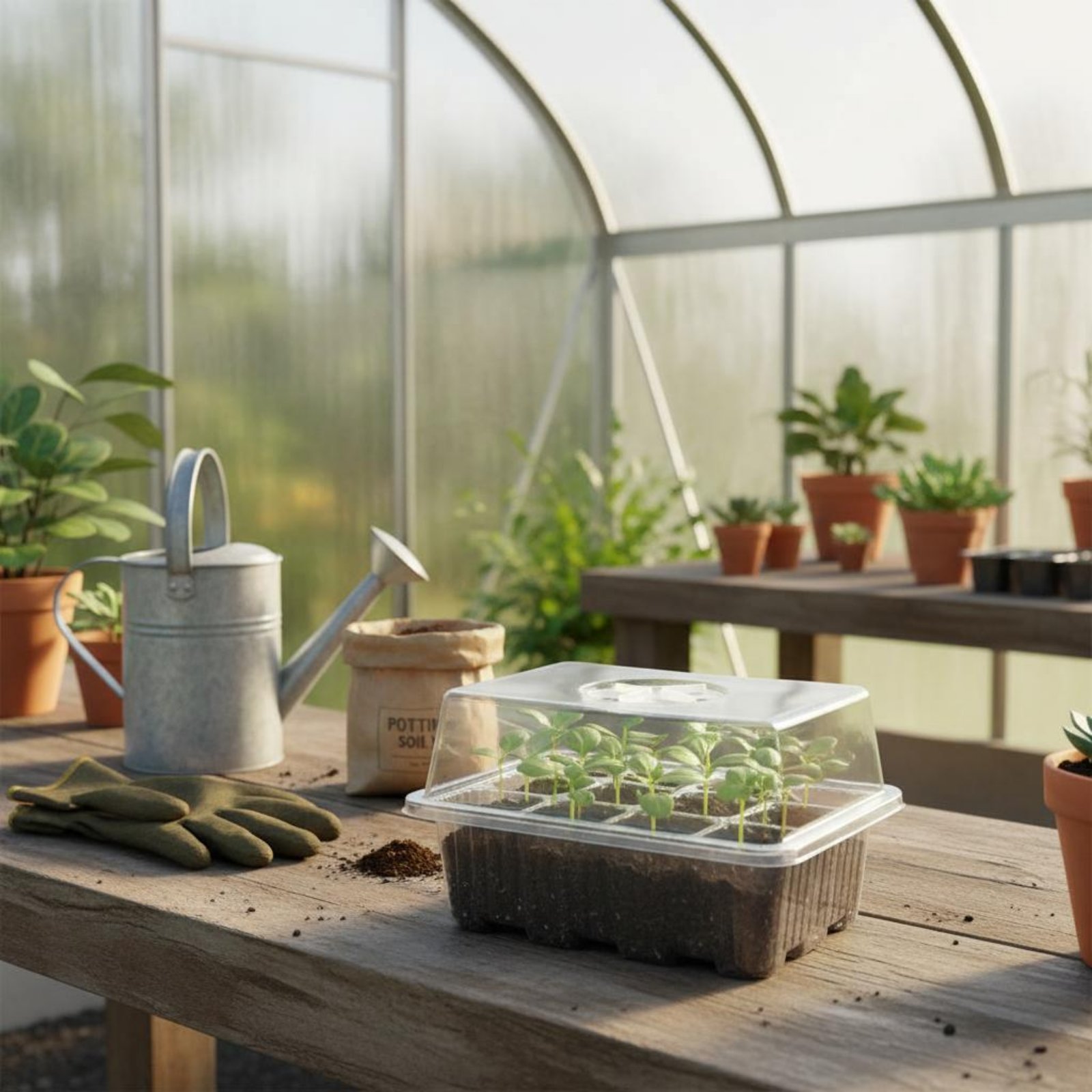 12 Compartment Germination Tra - Humidity Dome Kit 리뷰 및 가격