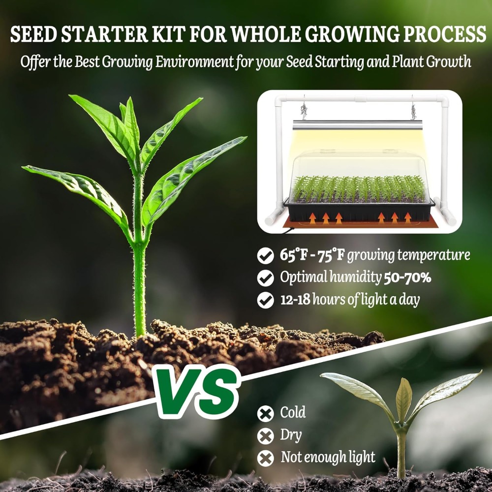 Seed Starter Kit with Grow Lig - Humidity Dome Kit 리뷰 및 가격