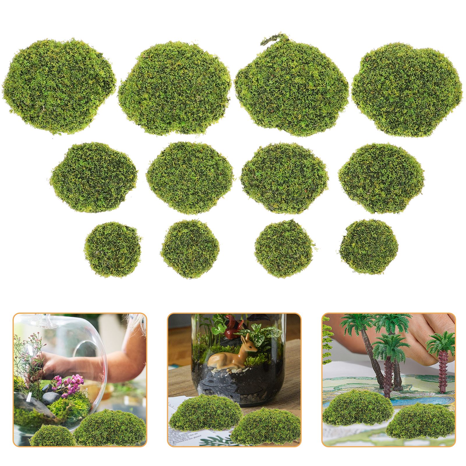 12pcs Artificial Moss RocksFak - Sphagnum Moss Dry 리뷰 및 가격
