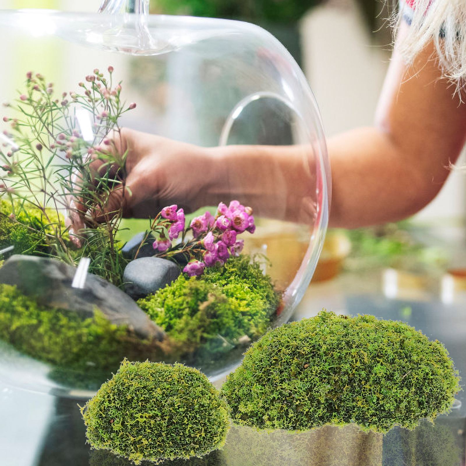 12pcs Artificial Moss RocksFak - Sphagnum Moss Dry 리뷰 및 가격