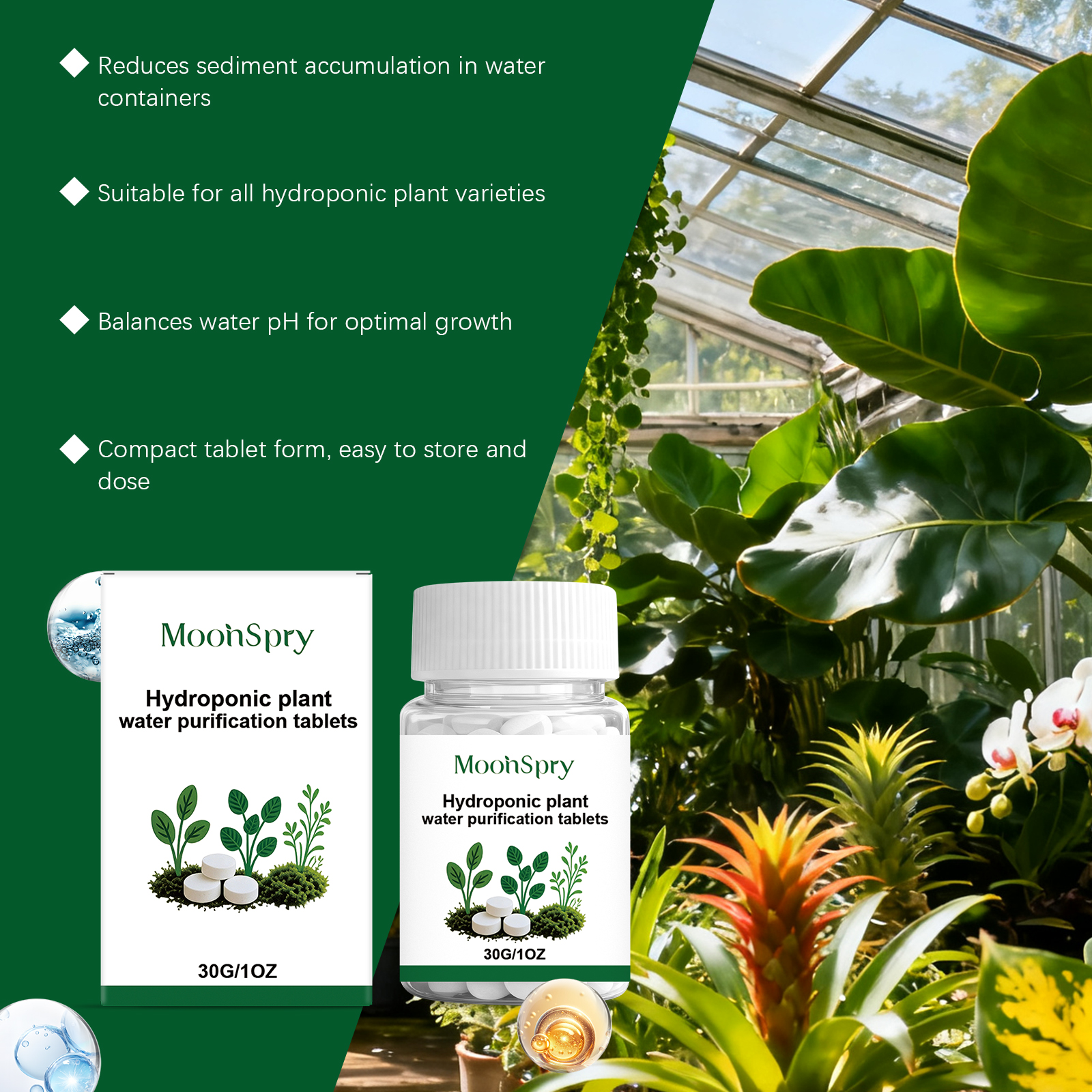 Moonspry Hydroponic Water Puri - Rooting Hormone Powder 리뷰 및 가격