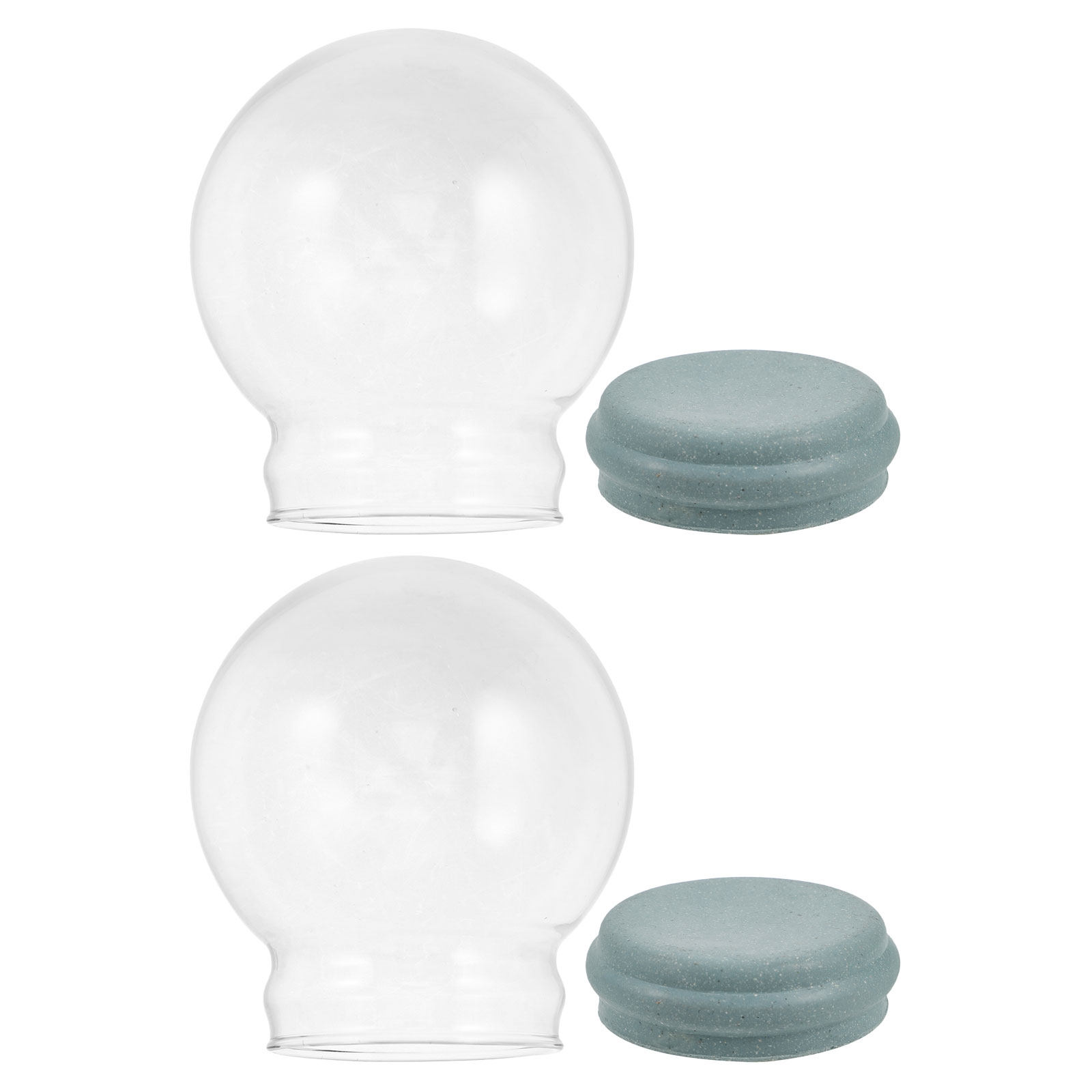 2Pcs Glass Snow Globe Clear Do - Plastic Dome Clear 리뷰 및 가격