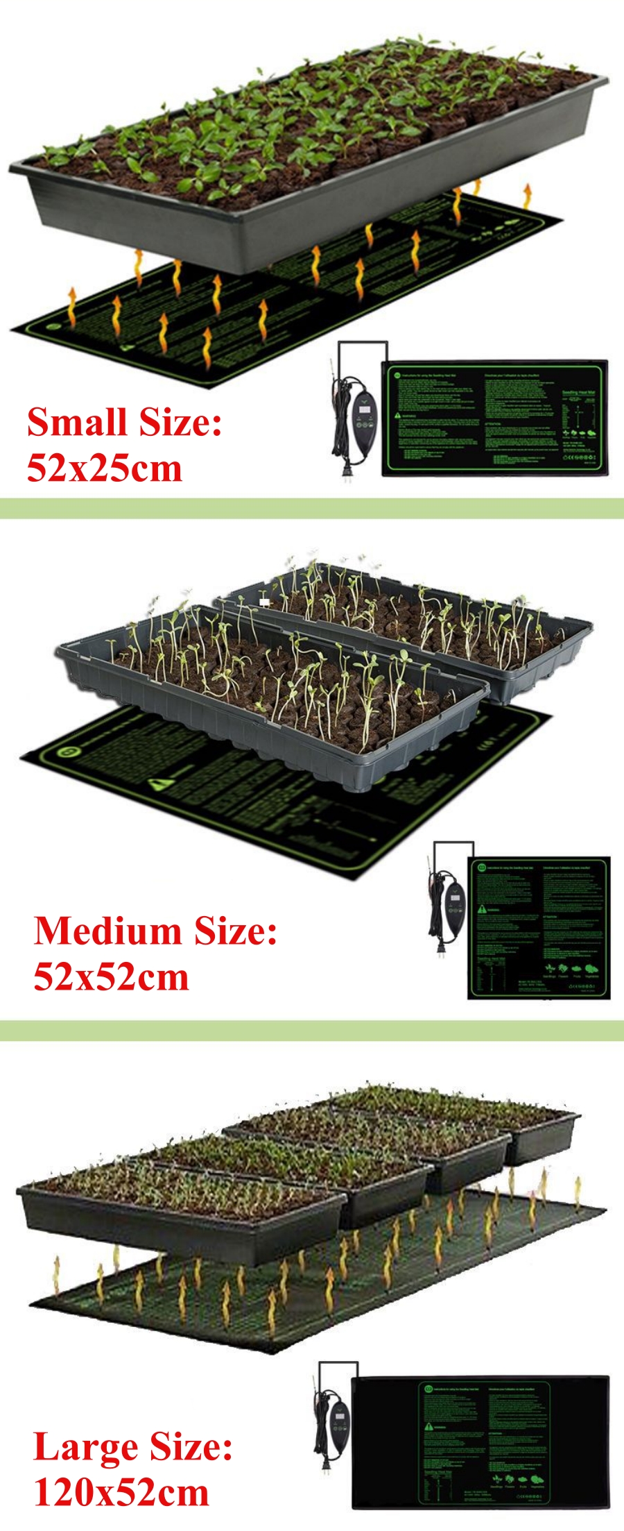 3 Sizes Upgrade Seedling Heat  - Heat Mat Seedling 리뷰 및 가격