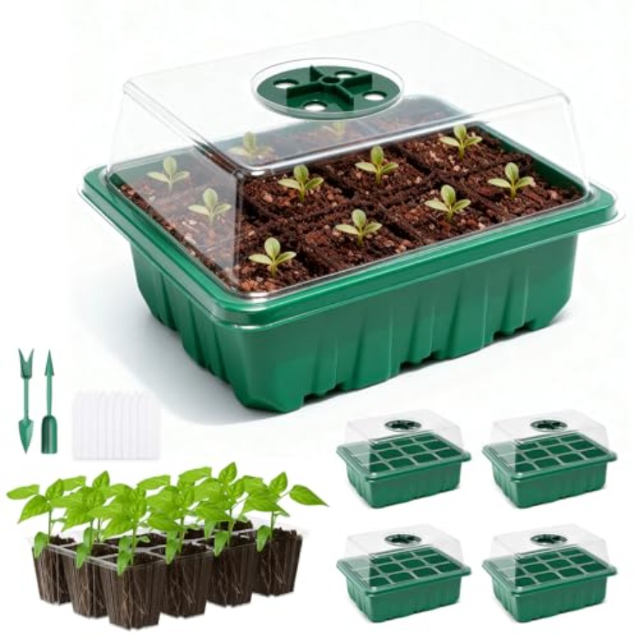 5 Packs Seed Starter Tray with - Humidity Dome Kit 리뷰 및 가격